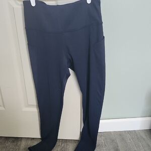 Navy High-Waisted Leggings